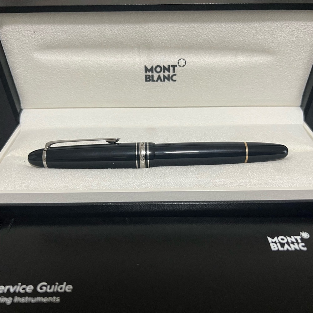 Montblanc Black and Silver Ballpoint Pen